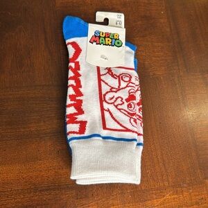 Super Mario Bros Nintendo Crew Tube Socks New